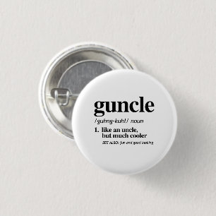 Guncle Definition är inte en fullständig mening, m Knapp