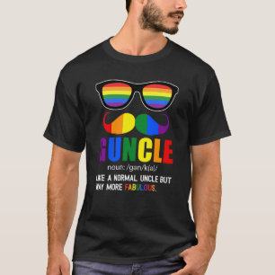 Guncle Definition Gay farbror som en vanlig morbro T Shirt