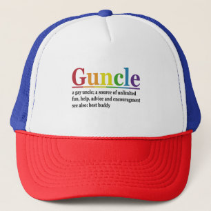Guncle Definition Rainbow Funny Gift Keps