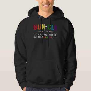 Guncle farbror Gay Fabulous Fantastisk Lgbtq Far D Hoodie