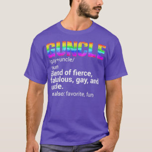 Guncle Gay Farbror som är Fierce och Fabulous T Shirt