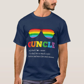 Guncle Gift Gay farbror Pride Rainbow LGB farbror T Shirt