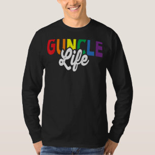 Guncle Life Proud Gay farbror Lgbt Pride T Shirt