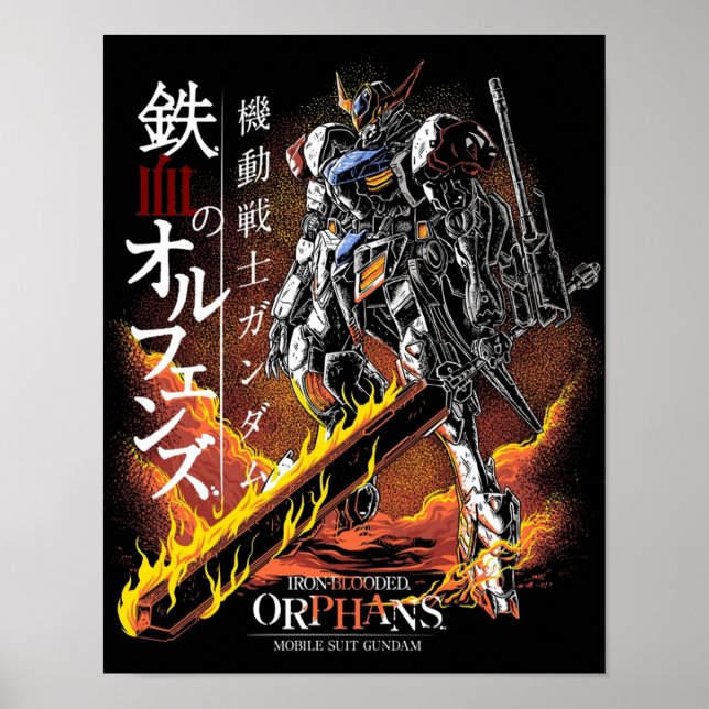 Gundam Barbatos Poster (Framsidan)