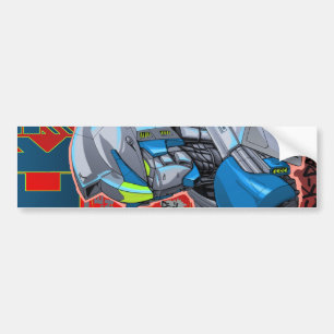 Gundam inspirerad bildekal