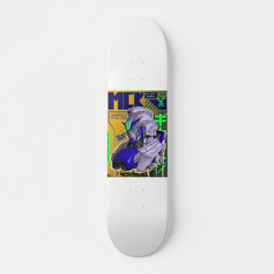 Gundam-inspirerad skateboard-däck mini skateboard bräda 18,5 cm