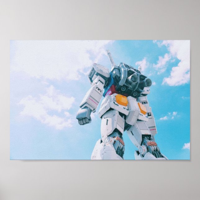 Gundam RX 78-design för mobil siut-armor stil Poster (Framsidan)