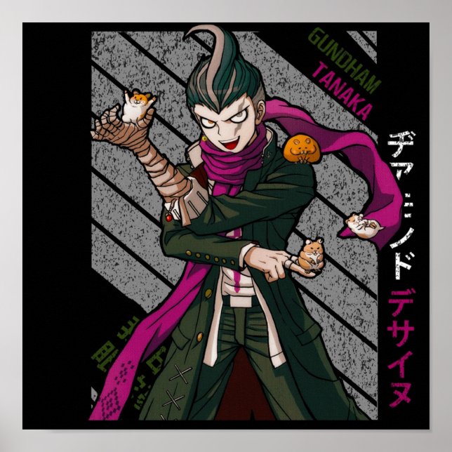 Gundham Tanaka Toppen DanganRonpa 2 Poster (Framsidan)