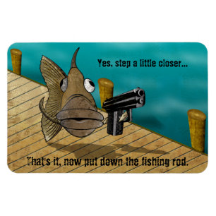 GunFish på skeppsdocka Magnet