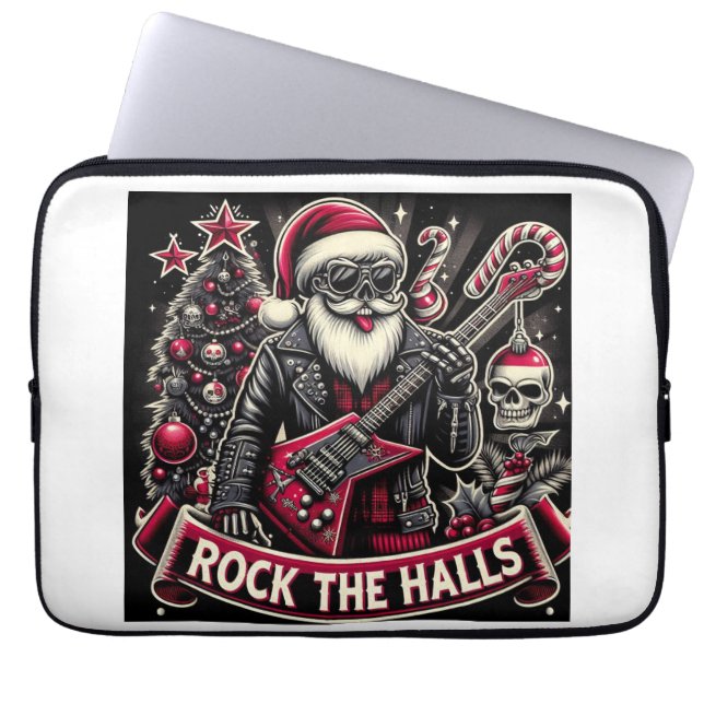 Gunga runt den fula jultröjan  laptop fodral (Framsidan)