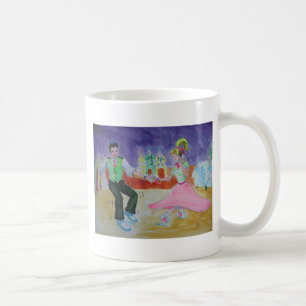 Gungadans på den saturday natten kaffemugg