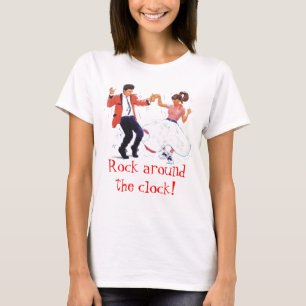 gungadansare med den pudelkjolen och sadeln skor t-shirt