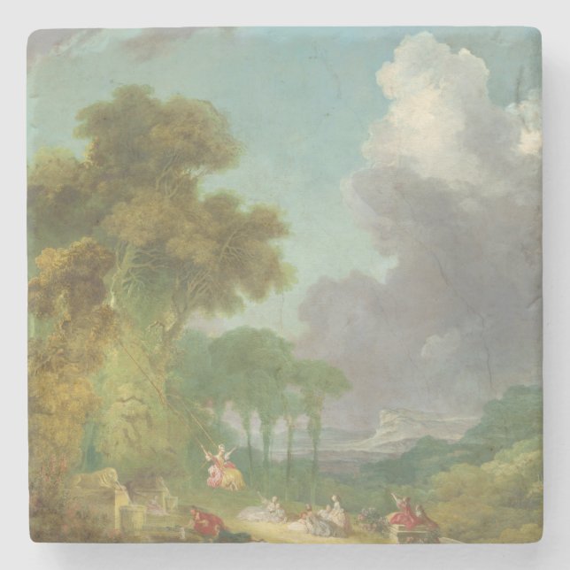 Gungan av Jean-Honore Fragonard Stenunderlägg (Framsidan)