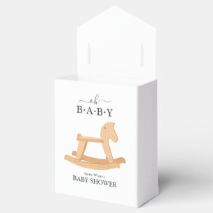 Gungande Häst Baby Shower Minimalistisk Baby Showe Presentaskar