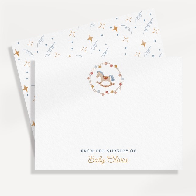 Gungande häst, pom-pommar, från förskolan av korte inbjudningar (Skapare uppladdad)