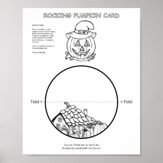 Gungande Pumpa-kort Poster