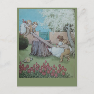 Gungbräda Margery Daw barnramsa Vykort