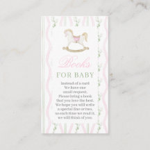 Gunghäst Baby Shower-böcker för Baby-kort
