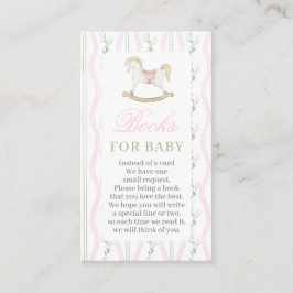 Gunghäst Baby Shower-böcker för Baby-kort Tilläggskort