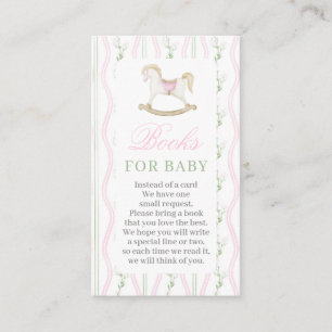 Gunghäst Baby Shower-böcker för Baby-kort Tilläggskort