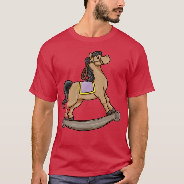 Gunghäst Gungbräda Gungstol rolig T Shirt (Framsida)