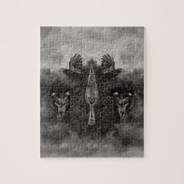 Gungnir - spjut av Odin Pussel (Vertikal)