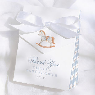 Gungstol Randig Baby Shower Tackkort Presentaskar