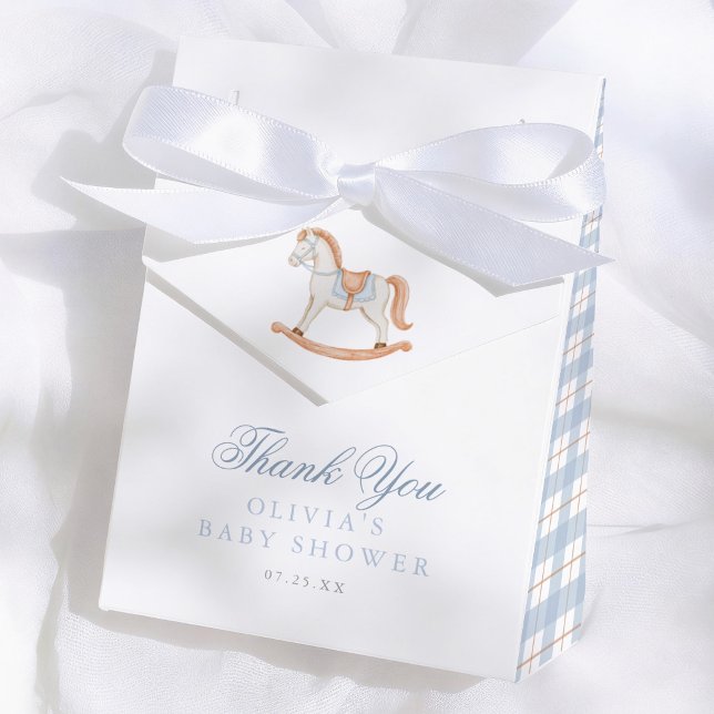 Gungstol Randig Baby Shower Tackkort Presentaskar (Skapare uppladdad)