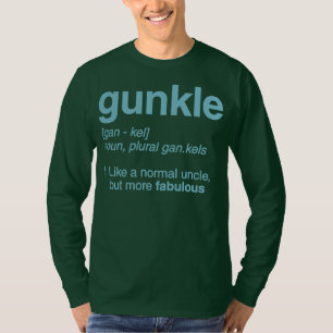 Gunkle Dictionary Definition Funny Gay farbror T Shirt