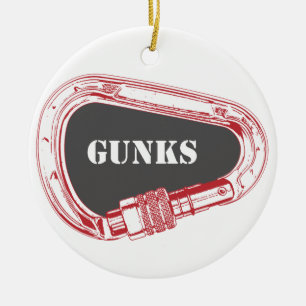 Gunks klättning Carabiner Julgransprydnad Keramik