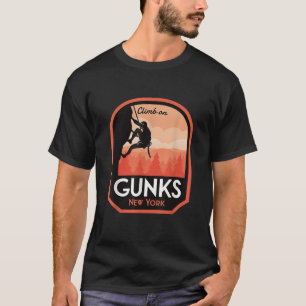 Gunks New York Sten klättning T Shirt
