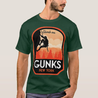 Gunks New York Sten klättring T Shirt