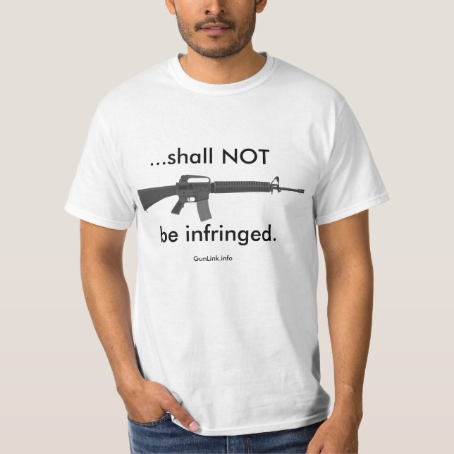 GunLink "… är INTE den kränkte" utslagsplatsen Tee Shirt (Framsida)