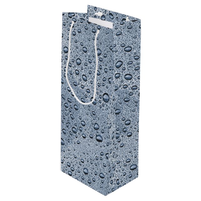 Gunmetal grått vatten droplets (Framsidan Vinklad)