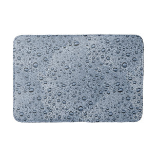 Gunmetal grått vatten droplets badrumsmatta