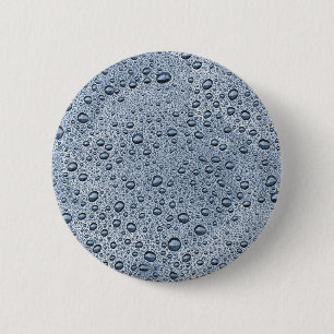 Gunmetal grått vatten droplets knapp