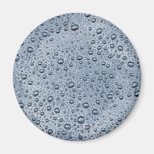 Gunmetal grått vatten droplets magnet