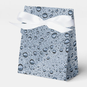 Gunmetal grått vatten droplets presentaskar