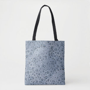 Gunmetal grått vatten droplets tygkasse