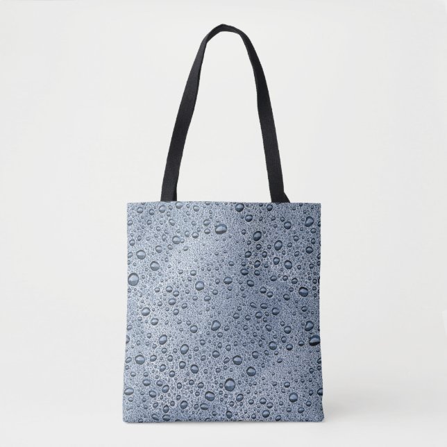 Gunmetal grått vatten droplets tygkasse (Framsida)
