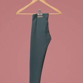 Gunmetal Solid Plain Färg Leggings