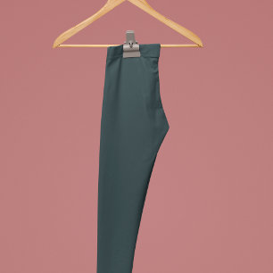 Gunmetal Solid Plain Färg Leggings