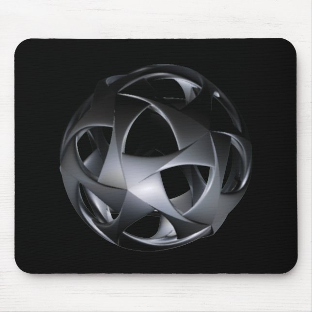 Gunmetal Textured Metal Sphere With Openings Musmatta (Framsidan)