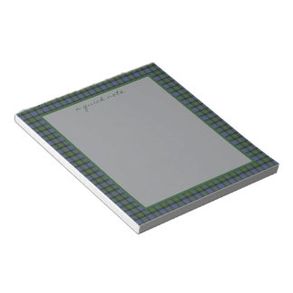 Gunn Ancient Original Scottish Tartan  Anteckningsblock