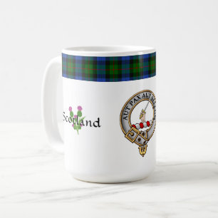 Gunn Klan Badge Tartan & Motto Classic Kaffemugg