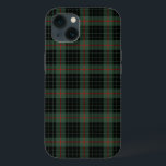 Gunn Klan Mörk grönt och Black Tartan<br><div class="desc">Telefonväska med en vintage mörk grönt,  svart och röd skotsk plaid mönster från 1842. Traditionell familjetratan för Klan Gunn,  Manson och Williamson.</div>