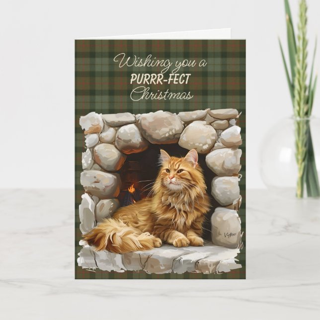Gunn Klan Tartan Helgdag Card Helgkort (Framsida)