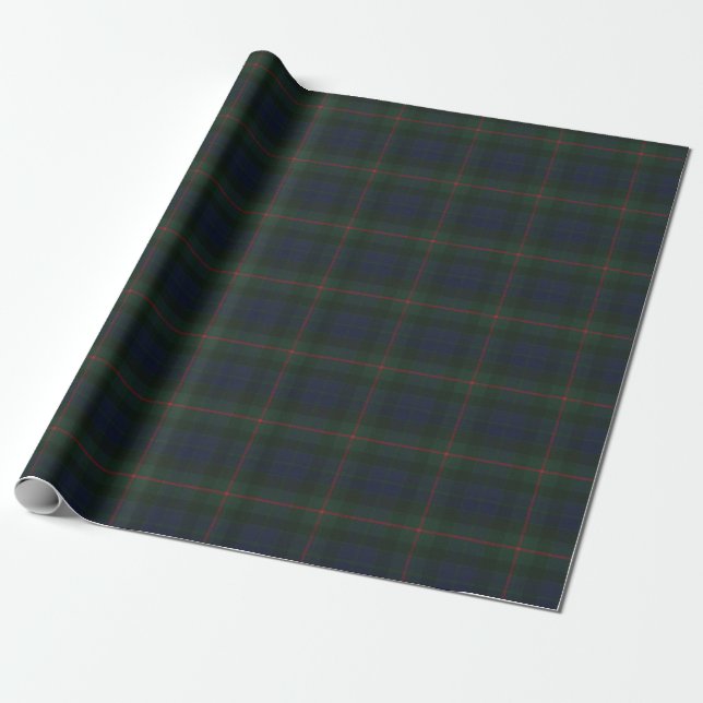 Gunn Modern Original Scottish Tartan Presentpapper (Utrullad)