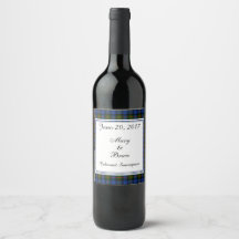 Gunn Scottish Bröllop Vin Label