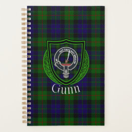 Gunn Scottish Clan Tartan & Crest